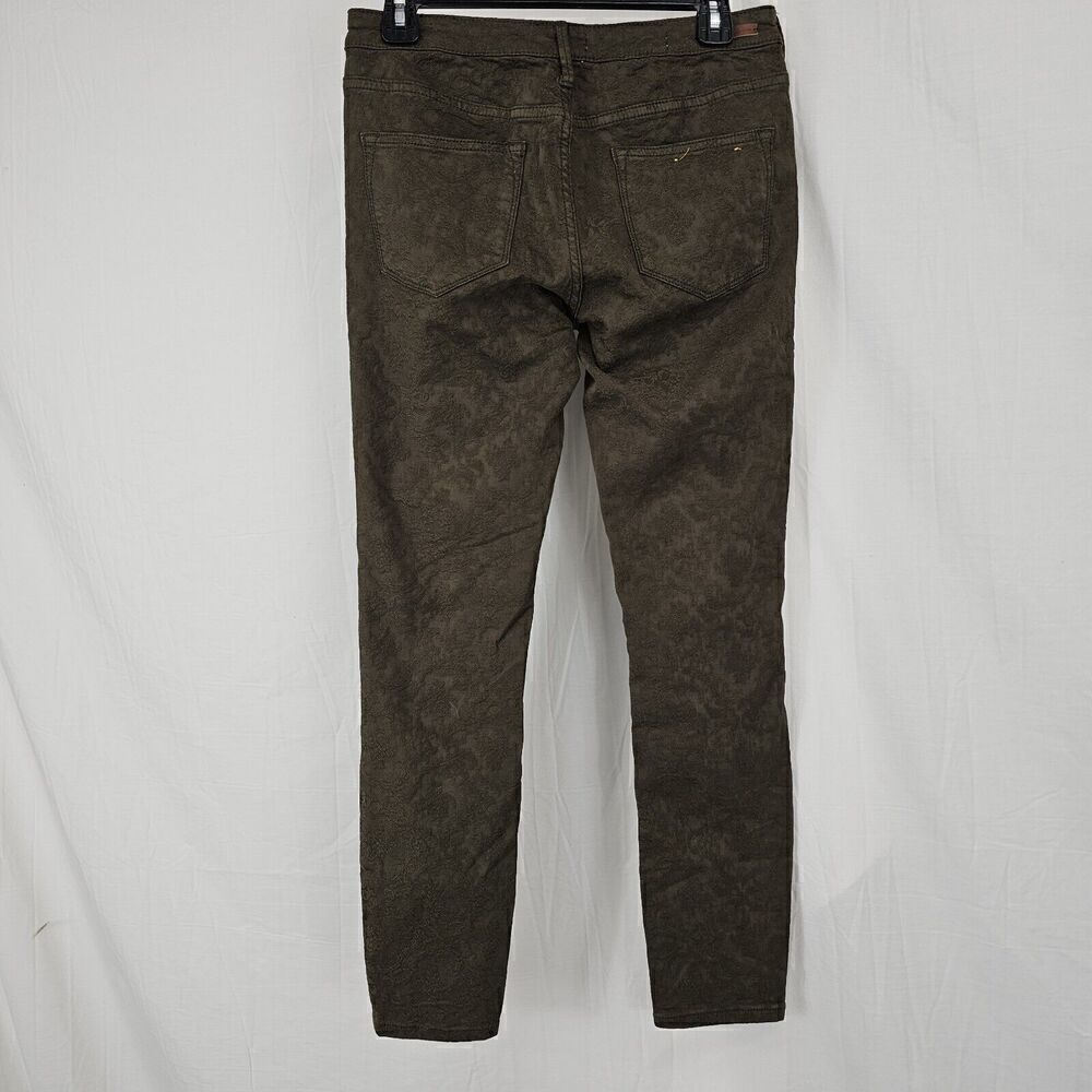 Pilcro and the Letterpress Serif Pants Skinny Straight Leg Textured Womens Sz 28 - Picture 6 of 6
